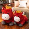 2026 Year of The Horse Plush Toy Red Zodiac Stuffed Animal with PP Cotton Filling Chinese New Year Gift for Office Home Decor