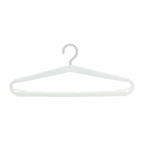 Towa Sangyo Laundry Hanger, White, Approx. 19.5 x 46 x 1 cm, UD Bathroom Drying Hanger for Bath Towels, Fits Large Bath Towels, Includes Clips