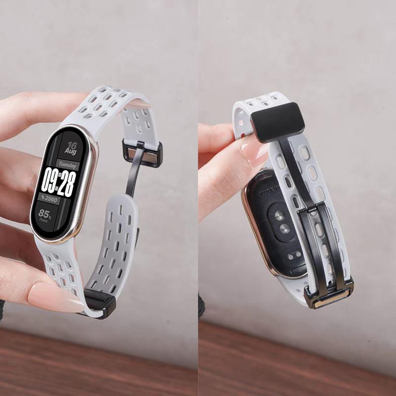 Weiches Silikonarmband für Xiaomi Mi Band 9/8 Correa Armband Handgelenk Miband 8 Sport Wasserdicht Ersatzarmband für Xiaomi Band 9