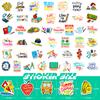 100 American Teachers' Day Personality Creative Body Water Cup Teachers' Day Graffiti Sticker