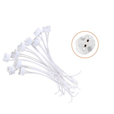 20PCS GU5.3 / MR16 Lamp Holder Socket Connector 100mm Downlight Fitting Wire