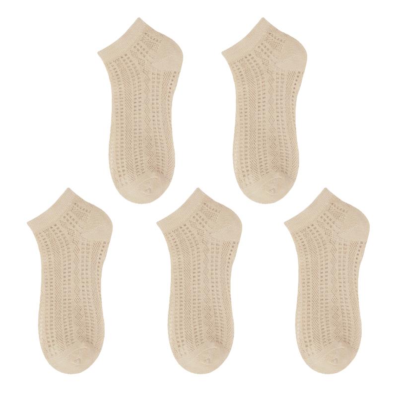 Summer Solid Women Summer Breathable Mesh Ankle Socks for Women Girls Fashion Harajuku Candy Color Cotton Low Cut Hollow Out Socks
