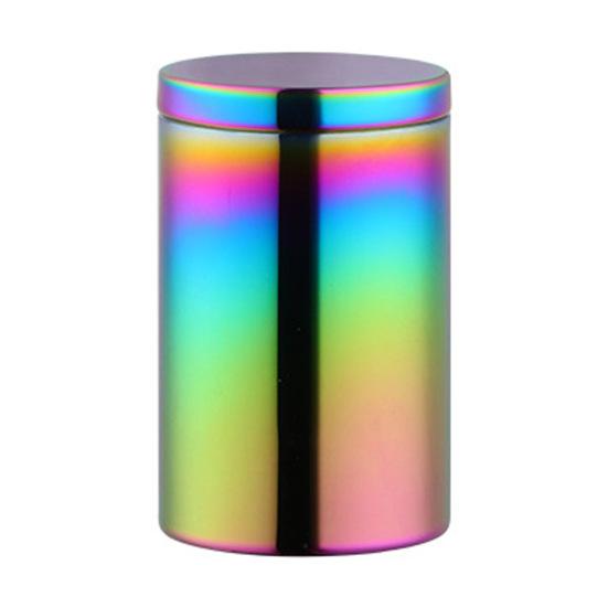 

200 мл канистра для хранения с герметичной крышкой, цилиндрическая пустая цилиндрическая пустая коробка для хранения чайных листьев из нержавеющей стали для кладовой