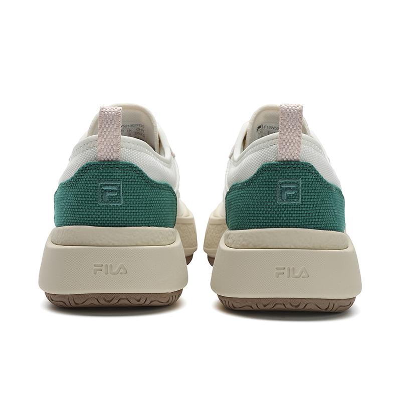 FILA JELLYFISH Shoes Abrasion Resistant Breathable Low top Canvas Shoes Women's White Green F12W521302FGS