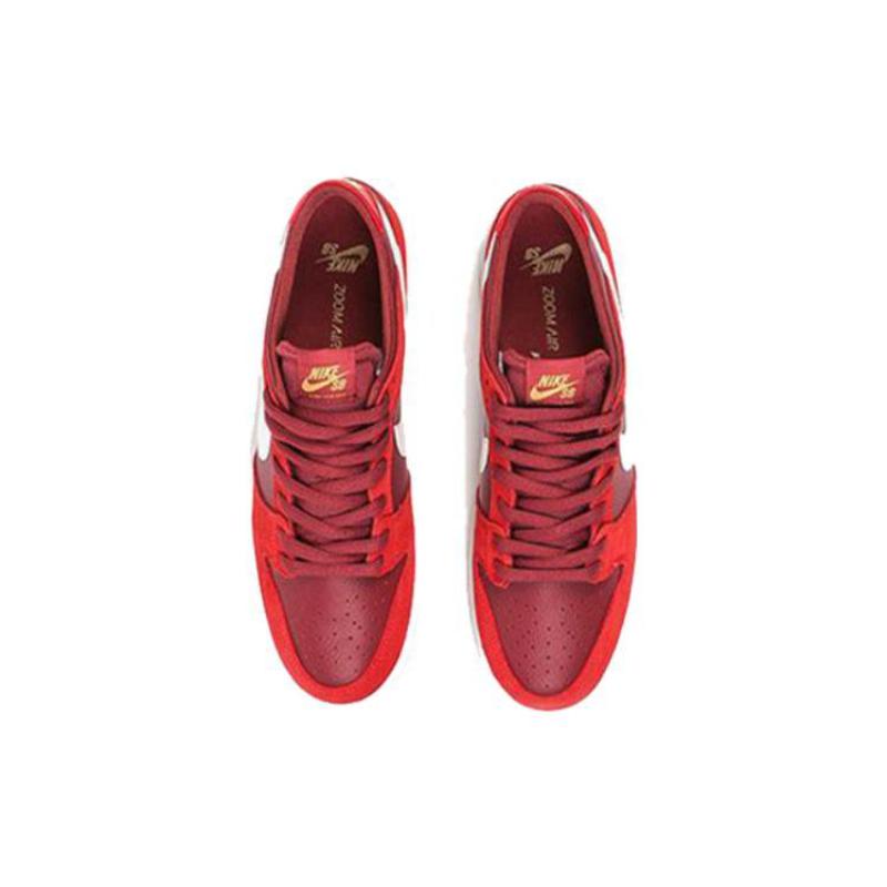 Nike Sb Zoom Dunk Low Track Red Skateboard Shoes 854866-616