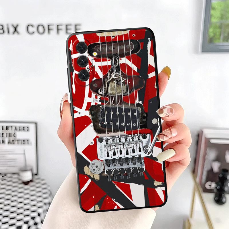 Eddie Van Halen Graphic Guitar Soft Phone Case for Samsung A17 A37 A57 A16 A26 A36 A56 A15 A25 A35 A55 A14 A24 A34 A54 A13 A23 A