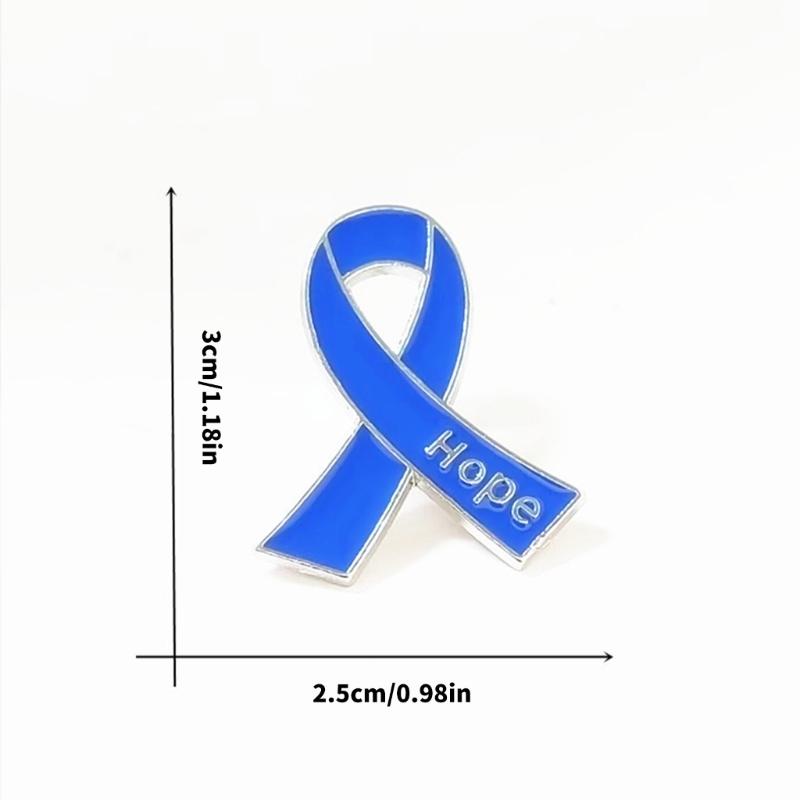 Stylish Hope Letter Ribbon Brooch Versatile Ribbon Pin Gift for Everyday Wear and Gift Giving In Sturdy Alloy Design