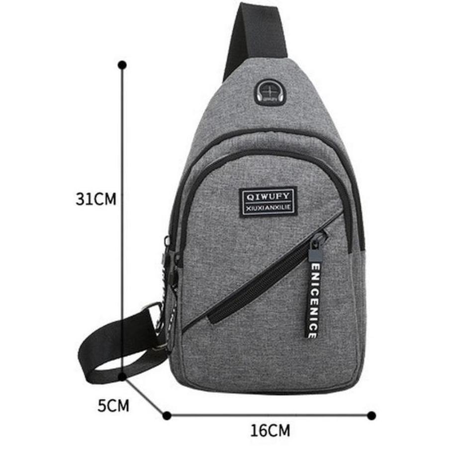 2026 Men's Chest Bag Oxford Cloth Chest Bag Men And Women Shoulder Bag Outdoor Sports Messenger Bag Men's Oxford Cloth Chest Bag