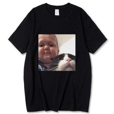 2023 Nové tričko Hasbulla Fighting Meme Unisex Dámske Mini Khabib Blogger Tričko Vysoká kvalita Crew Neck Čistá bavlna Nadrozmerné tričká Unisex