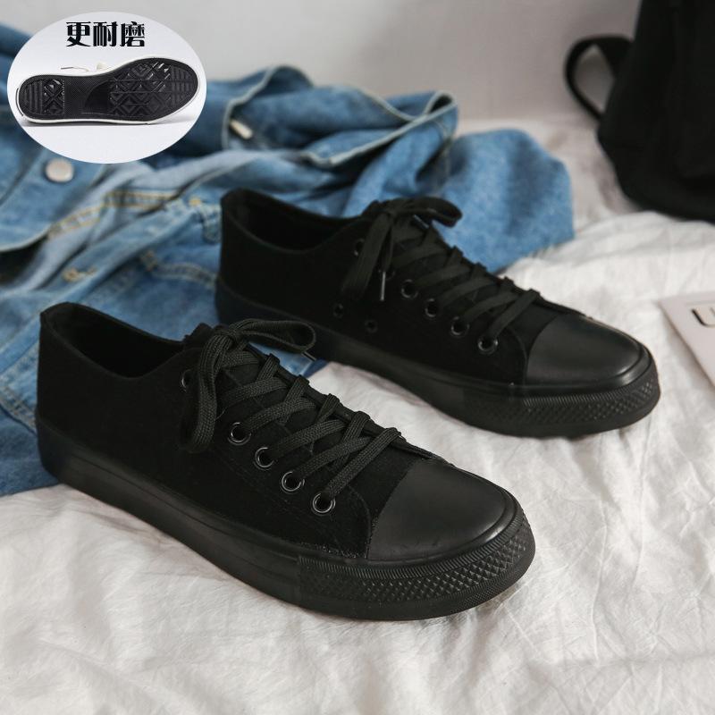 Douchuan Spring High-top Canvas Shoes Men's and Women's Trend Casual Sports Board Shoes Students Large Size White Shoes