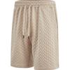 Loosepure Color Jacquard Cloth Tie Men's Casualshorts Beach Shorts