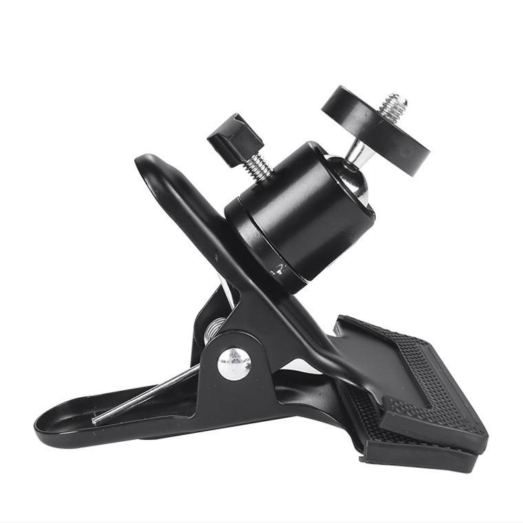 Adjustable Phone Holder and DSLR Camera Accessory with Ball Head Clamp for Photography