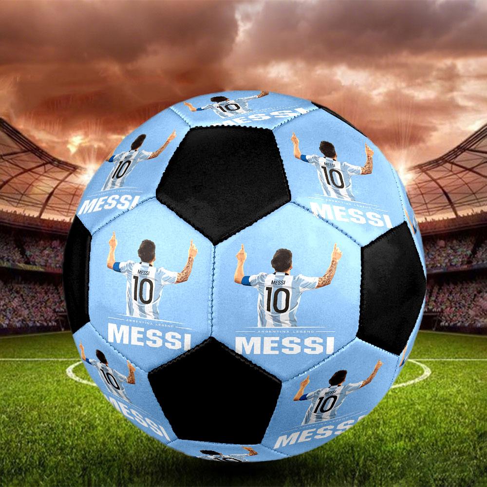 1pc Messi Soccer Ball Size 5 Indoor Soccer Ball Fashion Colorful Backyard Game - Great For Sports Fans Gift HE77