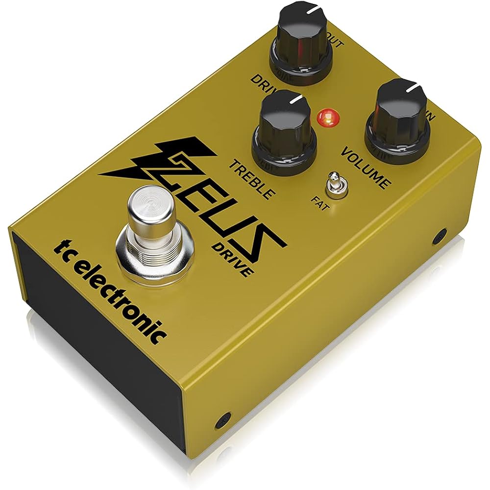 TC Electronic Analog Overdrive Pedal, Compact Size, Features FAT Mode, Equipped with Germanium Di...