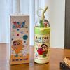 Crayon Xiaoxin Basketball Thermos Cup 2025 New Women's High Value Cute Straw Cup Children's Large Capacity Water Cup