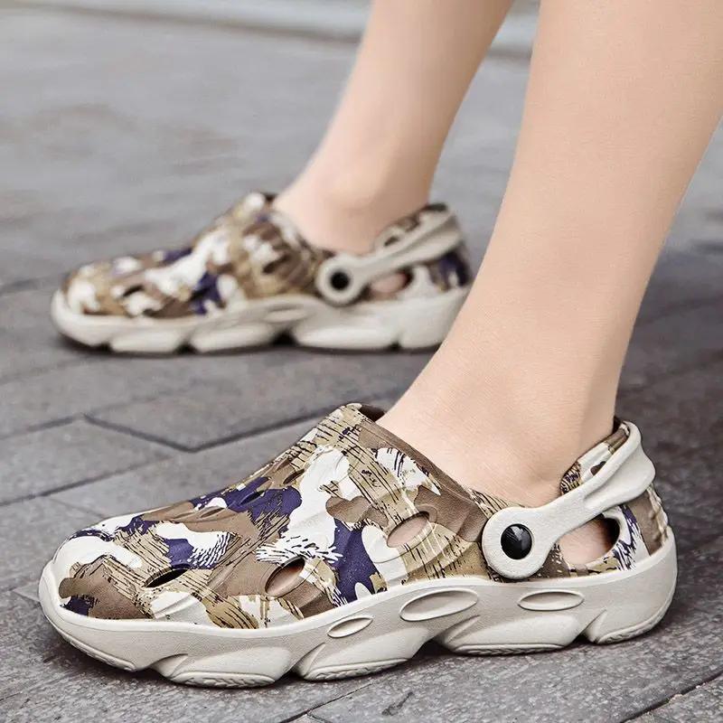 Fashion Ultralight Shoes for Men Rubber Hole Comfortable Luxury 2025 Adult Stylish Original Casual New Summer Low Price Sale Man Sandals