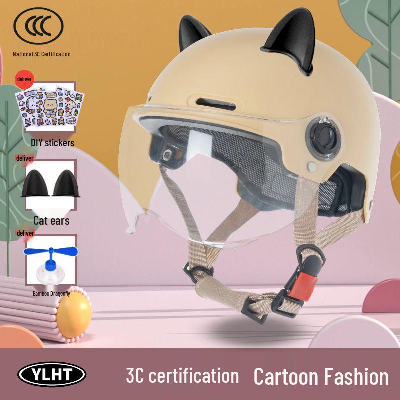 3C Certified Kids' Safety Helmet for Electric Scooters, Motorcycles, Ages 4-14, Free Shipping