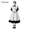 Japanisch inspiriertes Schwarz-Weißes Schuluniform-Maid-Kleid