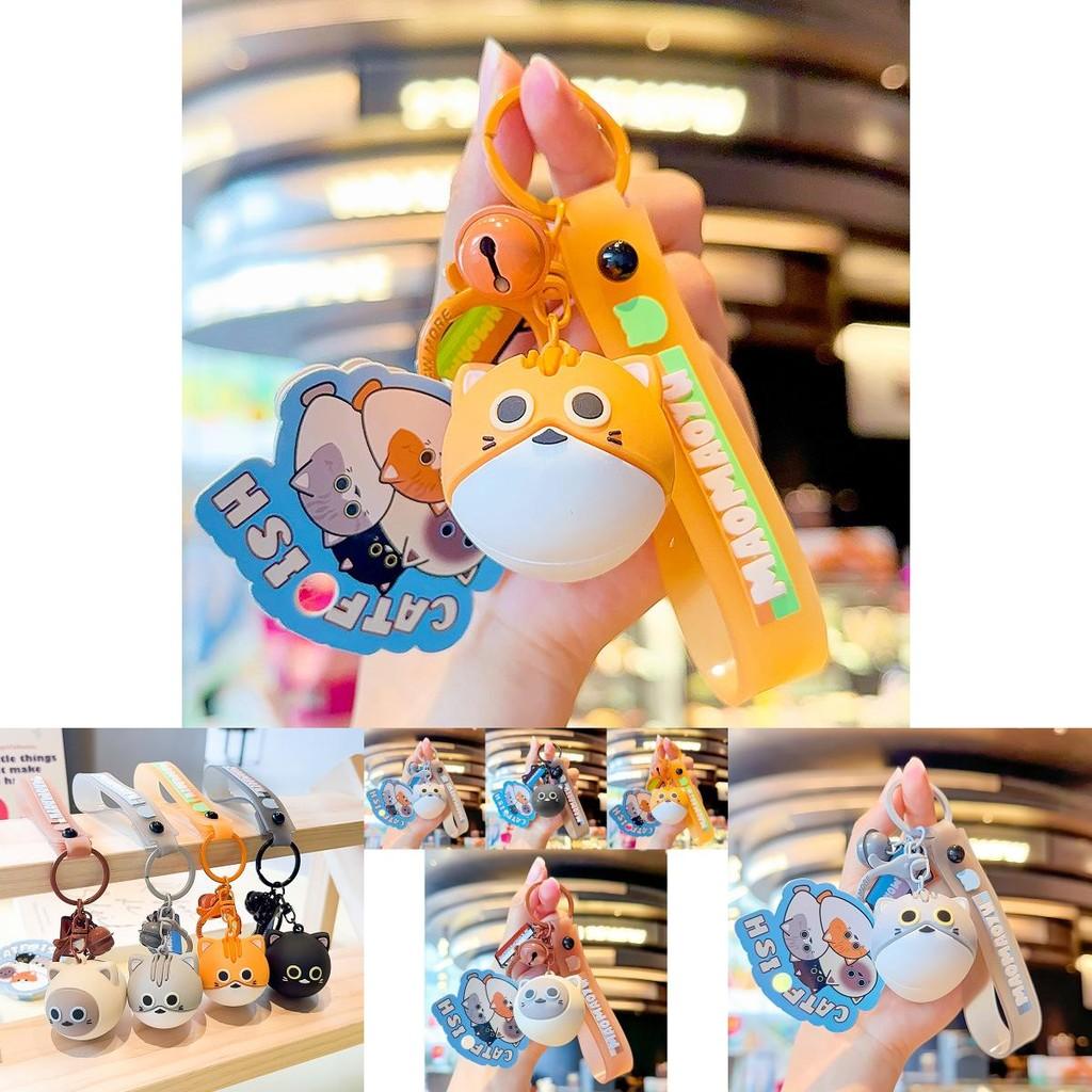 Whimsical And Fun Cat Fish Keychain Resin Pendant Cute Keychain Gift For Cat Enthusiasts