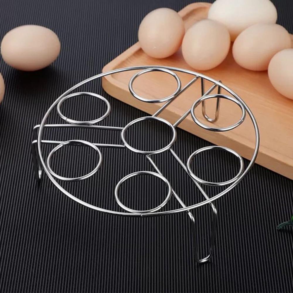 Multifunction Stackable Kitchen Heat Resistant Egg Steamer Rack Trivet Stand Holder Steaming Tray