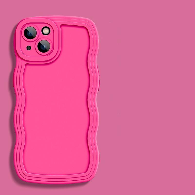 Pro iPhone 16 Pro 15 14 Vlnitý Vzor Pouzdro na Telefon 13 Pro Max 12 11 7 8 XR X XS Max Pouzdro Silikonový Kryt na Ochranu Fotoaparátu