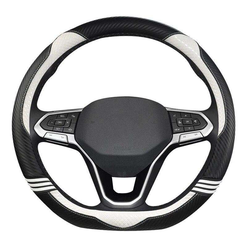 D Shape Car Steering Wheel Cover For Nissan Rogue X-trail Kicks Rogue Sport Hybrid 2017 - 2022 Qashqai  - 2022 Sentra 2022