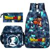 Dragon ball dragon ball three-piece set animation periphery new pencil case set leisure student backpack