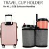 Mit Flaschenorganisator Gepäckgrifftasche Tragbar Universell Gepäck Kaffeetassenhalter Oxford-Stoff Koffer 2 Tassenhalter
