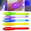 5 Stück Kasse Plastik Geheime Nachricht Unsichtbare Tinte Spionagestift UV-Licht Magischer Marker