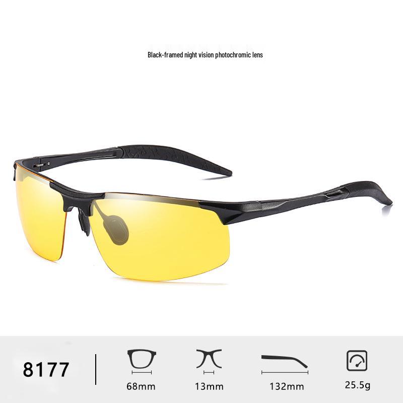 Men's Polarized Aluminum-Magnesium Sunglasses 8177 - Day & Night Vision