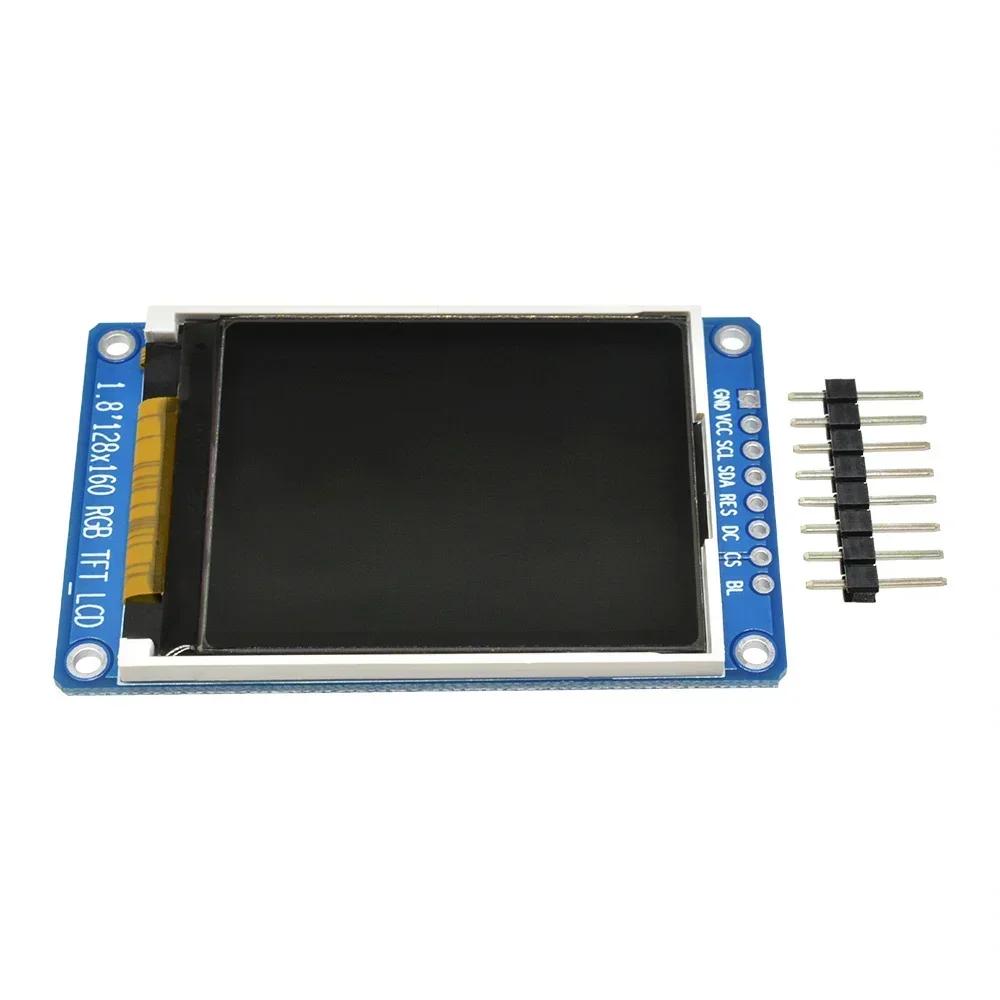 1.8 Inch Full Color 128x160 SPI Full Color TFT LCD Display Module ST7735S 3.3V Replace OLED Power Supply for Arduino