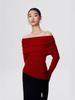 Women's Slim Fit One-Shoulder Knit Top: Early Autumn High-End Sweater Layer