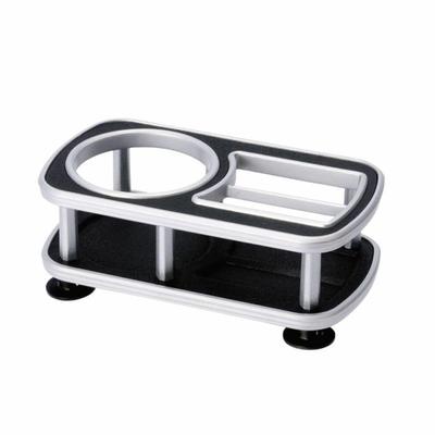Carmate First Classes Dashboard Drink Curved Surface FC148 On-Dash Table, Mount, Holder, Chrome, Mountable,