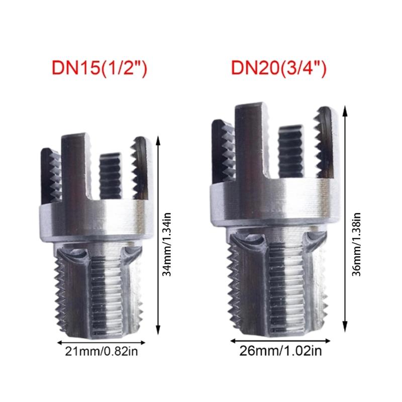 Practical Carbon Steel Plumbing Tool Drill Adapter Pipes Threaders For Simultaneous Internal External Thread Creation