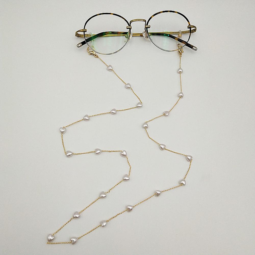 Women Eyewear Jewelry Metal Men Reading Glasses Chain Face Mask Necklace Glasses Clips Pearl Chain