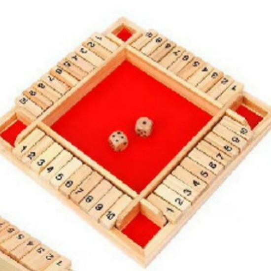 Jogo de cartas interativo para a família com quatro lados: Brinquedo lógico de madeira educativo para crianças.