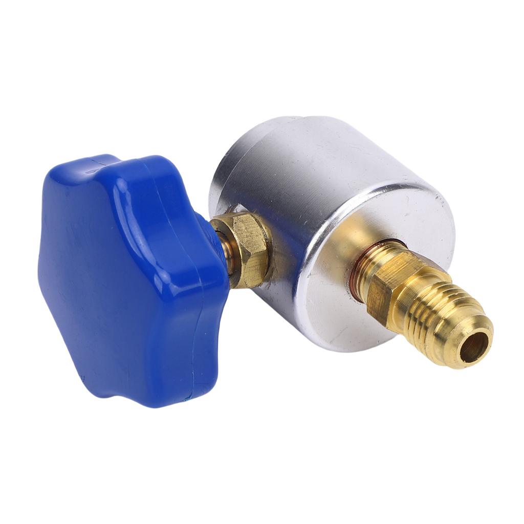 R134A Can Tap Valve Replacement for 14 Inch 12 Inch AC Freon Charging Hose Self Sealing Metal