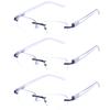 Reading Blue Light Resin Titanium A32 [KIHASU] Glasses, Blocking, Women's, Lenses, Alloy, Black, +2.0 Power,