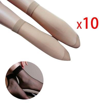 Mode 10 Paar Damen Damen Ultra-Dünn Transparent Kurz Knöchelstrümpfe Socken