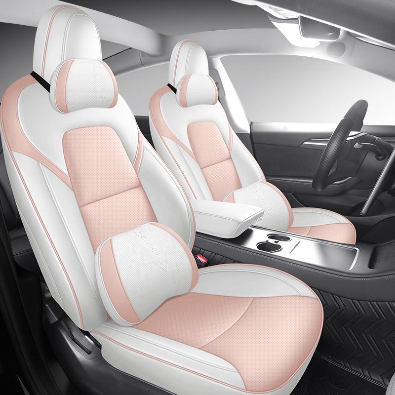 Προσαρμοσμένο Δερμάτινο Κάλυμμα Καθίσματος για Tesla Model 3 2019-2022 - Πλήρης Κάλυψη, Προσαρμοσμένη Εφαρμογή