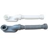 Verstellbares Abflussrohr Flexibler Flacher S-Bogen Langlebiger Freistehender Wannenabfluss Badewanne Dusche