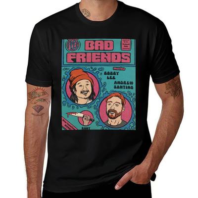 Schlechte Freunde T-Shirt Arbeitsstil Lässiges T-Shirt