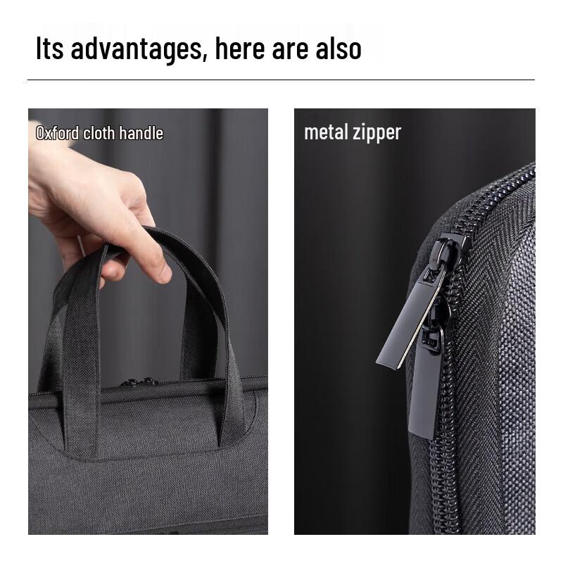 Deli Business Zipper Briefcase Tote Bag