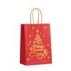 StoBag, Reusable Gold Foil Christmas Paper Gift Tote Bags, Luxury Holiday party supplies, packing candy goodies, 12/30pcs