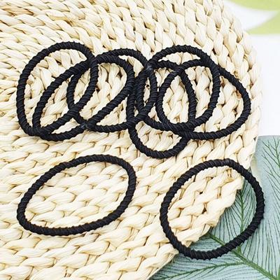 Fashion Accessories Hair Elastics Comfortable Hair Ties Black 10 Pcs