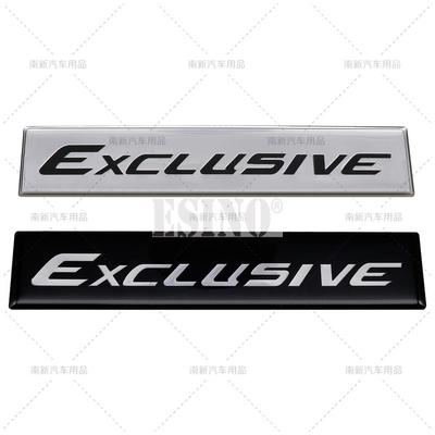 Car Styling New 3D Exclusive Metal Aliminium Glue Rear Trunk Fender Adhesive Badge Body Tailgate Displaceme Decorative Emblem