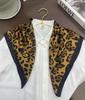 New silk scarf women's fashion versatile sense 70 square scarf neck protection scarf spring and autumn retro scarf tied bag