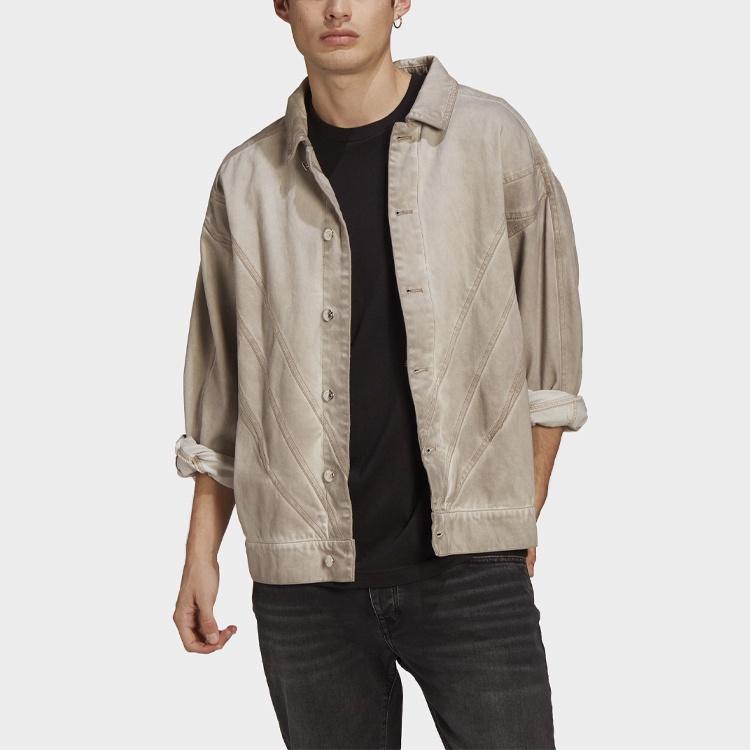 adidas Originals Fshn Denim Jkt Solid Color Casual Jacket Men's GN3314