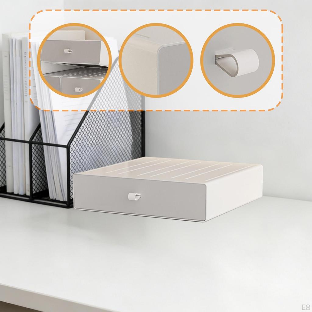 Desktop Storage Box Desk Organizer Drawer Table Organization for Office Dorm Versatile Functional