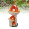 Resin Mushroom Decor 3 Mushrooms Design Exquisite Decorative   Versatile Outdoor Garden Decor Mushrooms Ornament